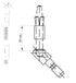 Schuco 238445-Pair of Fixing Kit Type C1 for Schuco Angled Pull Door Handle on Schuco AD UP 90